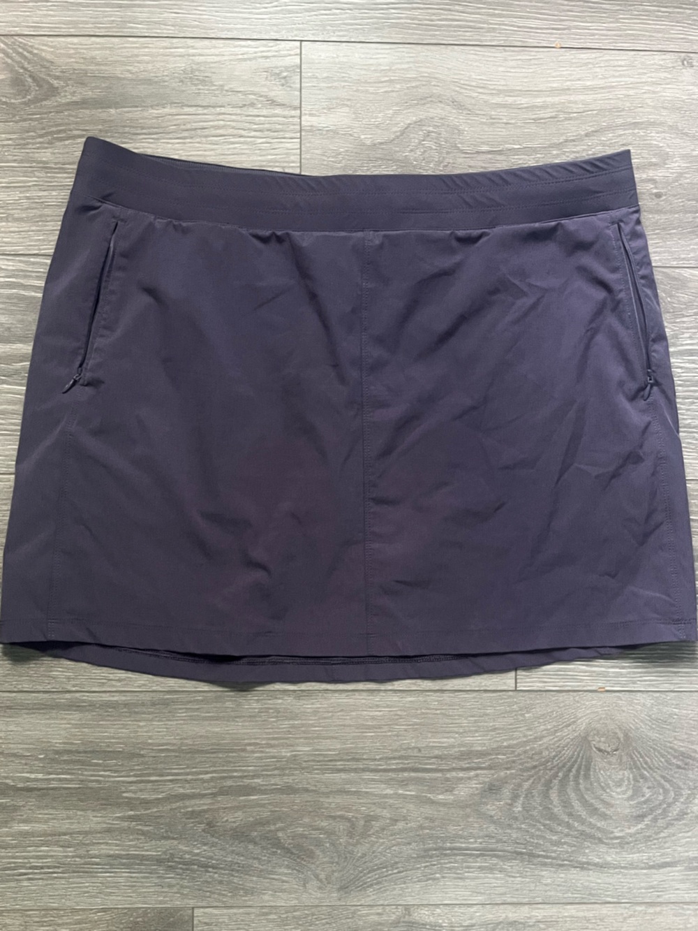 Kuhl Gray Blue Outdoor Active Drawstring Layered Skort Hiking Athletic Size XL